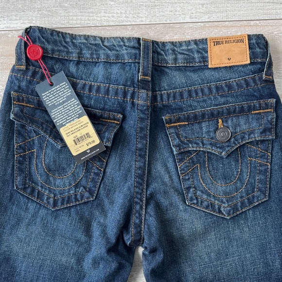 NEW True Religion Denim Jeans Geno Relaxed Slim Fossil Single End Classic sz 12 - Picture 7 of 7